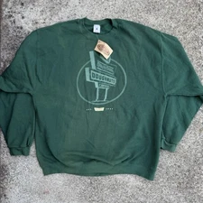 RARE! NWT Vintage 1996 Green Mens Large Krispy Kreme Doughnuts Sweatshirt