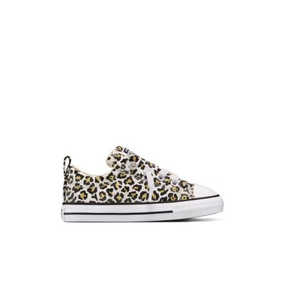 Converse Toddler Street Low Slip-On Cheetah Sneakers - Light Brown 11T