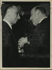 1963 Press Photo Louis J. Lefkowitz with Anthony Barbiero in New York