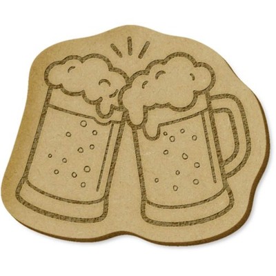 6 x ''Klinkende Bierkrüge'' MDF Basteln Verzierungen (EB00035678)