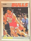 1987-88 Fleer Basketball Dave Corzine #22 Chicago Bulls NBA
