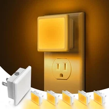 Night Lights Plug into Wall,[6-Pack] Plug in Night Light,Dusk to Dawn Sensor,...