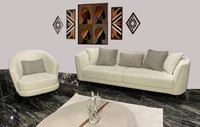 Moderne Beige Sofagarnitur 3+1 Sitzer Wohnzimmer MöBel Luxus Set Sofa Couch