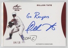 2015 Leaf Trinity Inscription Red 4/10 Dillon Tate #A-DT1 Auto 0af