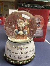 A Christmas Story  Musical Santa Snow Globe 1996 International China