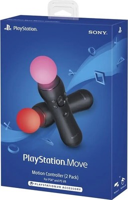 Sony PlayStation Move Motion Controllers PS4 - [Two Pack] (New)