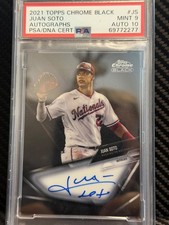 2021 Topps Chrome Black - Chrome Black On Card  Autographs  psa 9 auto 10