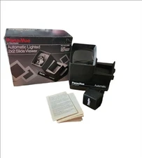 Vintage Pana-Vue 2x2 Auto Lighted Slide Viewer For 35mm W/Original Box! 