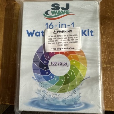 16-in-1 Water Test Kit 10 sealable bags - 100 Strips  Results In 60s (set of 3)
