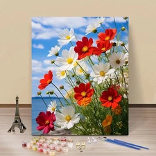 Autumn Grid: A Digital Print Landscape Series