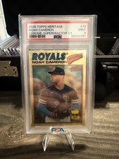 Marketplace image: 2026 Topps Heritage - Noah Cameron #78 Chrome Superfractor 1/1 PSA 9 Mint