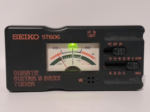Vintage SEIKO ST606 Quartz Guitar & Bass Tuner - Picture 2 of 12