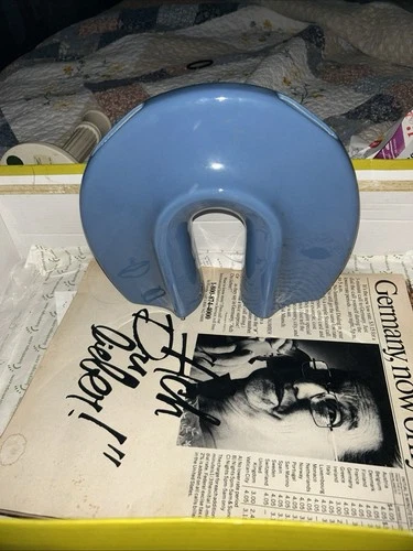 harger pottery U Shaped Blue Vase