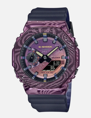 値下げ✨【CASIO／カシオ】 【G-SHOCK】GM-2100MWG-1AJR CASIO G-SHOCK GM-2100MWG-1AJR Purple Milky Way Metal Case Men's