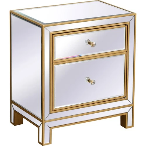 Elegant Lighting MF72016G Reflexion Antique Gold Cabinet - Picture 5 of 10