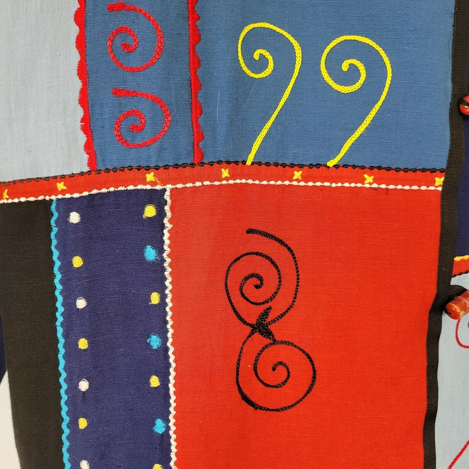 Indigo Moon Patchwork Jacket Multicolor with Matc… - image 7