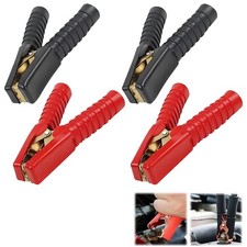 4PCS 100A Crocodile Clips Jump Lead Clamps Car Battery Alligator Clips Heavy ...