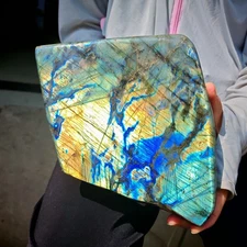 9.46LB Natural Labrador moonstone quartz free form mineral specimen  4300g