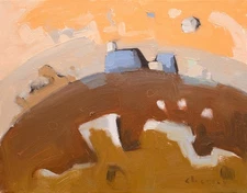 Contemporary  Landscape Oil Painting Unique Imagined Aldo Cherres Art