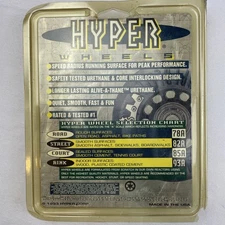 Vintage HYPER WHEELS Superlite Inline Skate Wheels, 72mm 78A, Used CIB