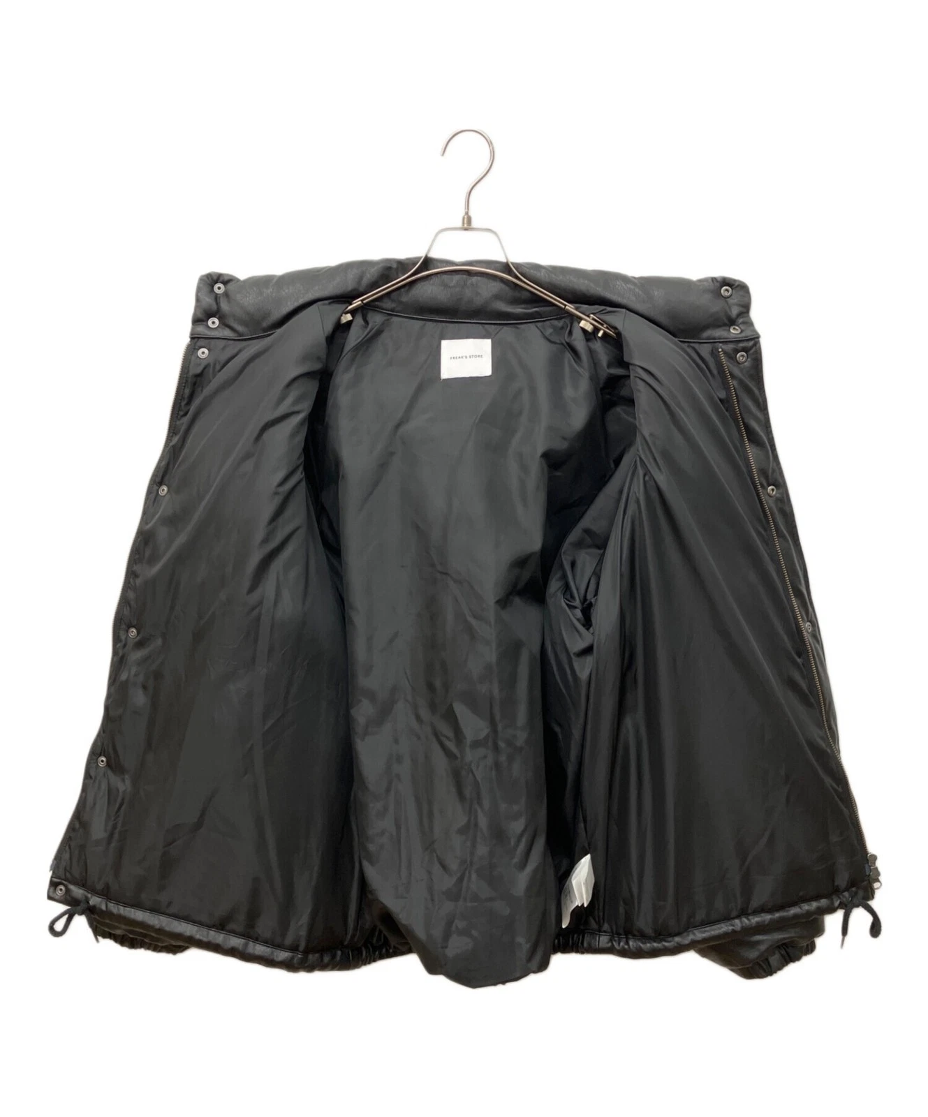Freak's Store Faux Leather Padding Jacket Men's Size M Black image 3