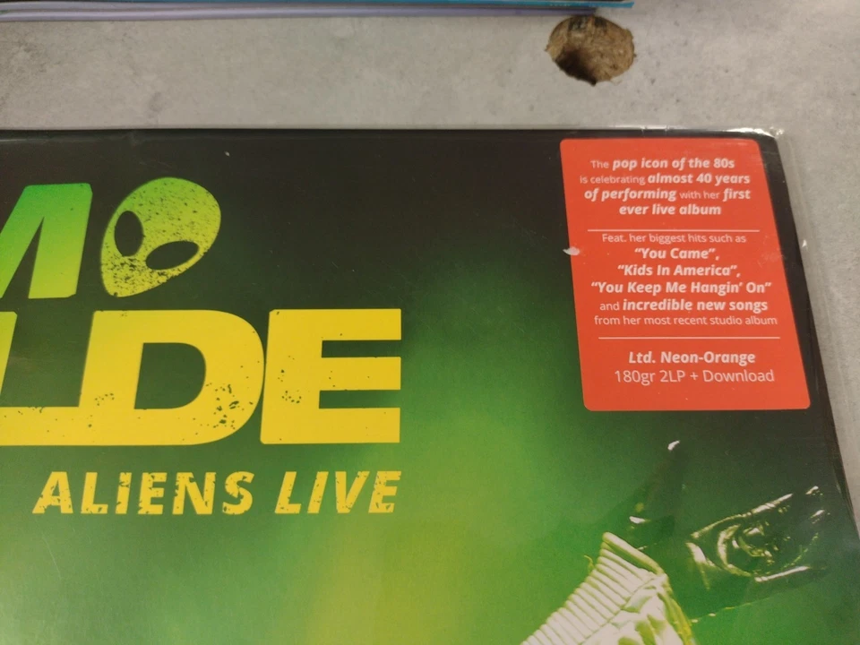 KIM WILDE Aliens Live 2019 2 LP Set Limited Edition NEON ORANGE VINYL Rare NM - Image 2 of 3