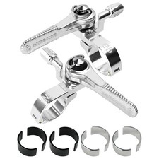 DIA-COMPE ENE CICLO Thumb Shifter Set – 2/3x Front & 8/9/10-Spd Rear, Silver