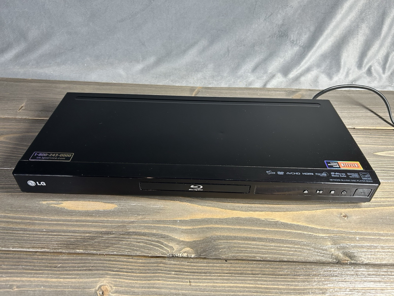 LG BD630 Smart Network Streaming Blu-Ray/DVD Player Netflix No