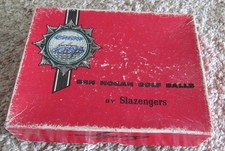 EMPTY VINTAGE GOLF BALL BOX FOR 12 BEN HOGAN SLAZENGER GOLF BALLS