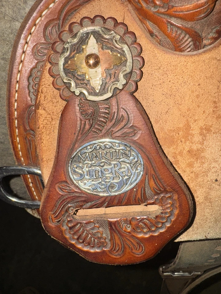15in Martin Stingray Barrel Racing Saddle - Image 4 of 4