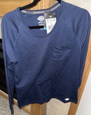 Dickies Women's Size M Navy Performance Temp  iQ Cooling Long Sleeve Shirt NWT
