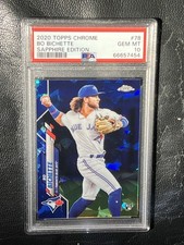 BO BICHETTE 2020 Topps Chrome Sapphire Edition PSA 10 Gem Mint RC #78