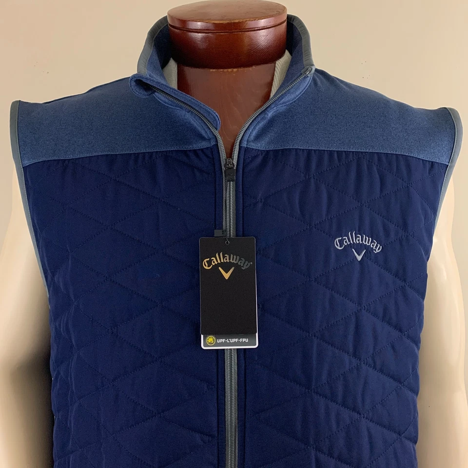 CALLAWAY Men's Full-Zip Quilted Performance Golf Vest Size 2XL NWT - Image 2 of 4