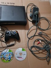 Xbox 360 elite (jasper) console 120gb leads controller working