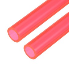 2Pcs Hard Water Cooling Tube, 10mm ID 14mm OD 0.5 Meter Long PETG Hose, Rose Red