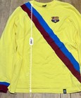 FC Barcelona 1974/75 Retro Away Long Sleeve Shirt Yellow Men’s XL Official — photo 3