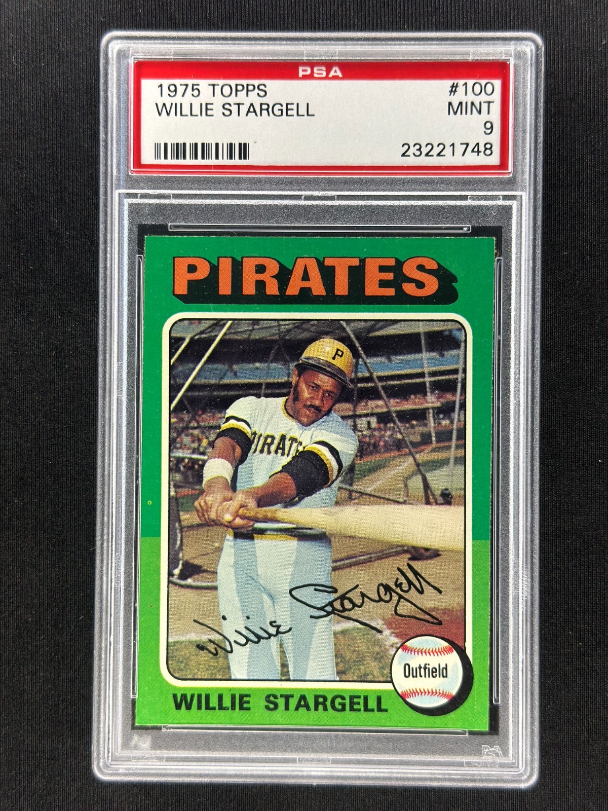 Willie Stargell 1975 Topps #100 PSA 9 Pirates HOF