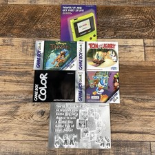 Lot Of 6 Nintendo Game Boy Color GBC Instruction Manuals Inserts