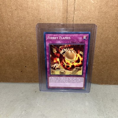 Ferret Flames, SDCB-EN039!1st Edition, Unlimited! LP! Rare Trap Card!  SLEEVED!!