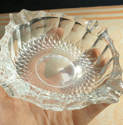 Jahrgang UdSSR Kristall Glas Aschenbecher Vintage USSR Glass