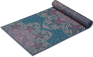 Yoga Mat - Premium Print Reversible Extra Thick Non Slip Exercise & Fitness Mat