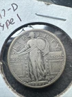 1917-D Type 1 Standing Liberty Quarter Beautiful High Grade Coin Rare Date