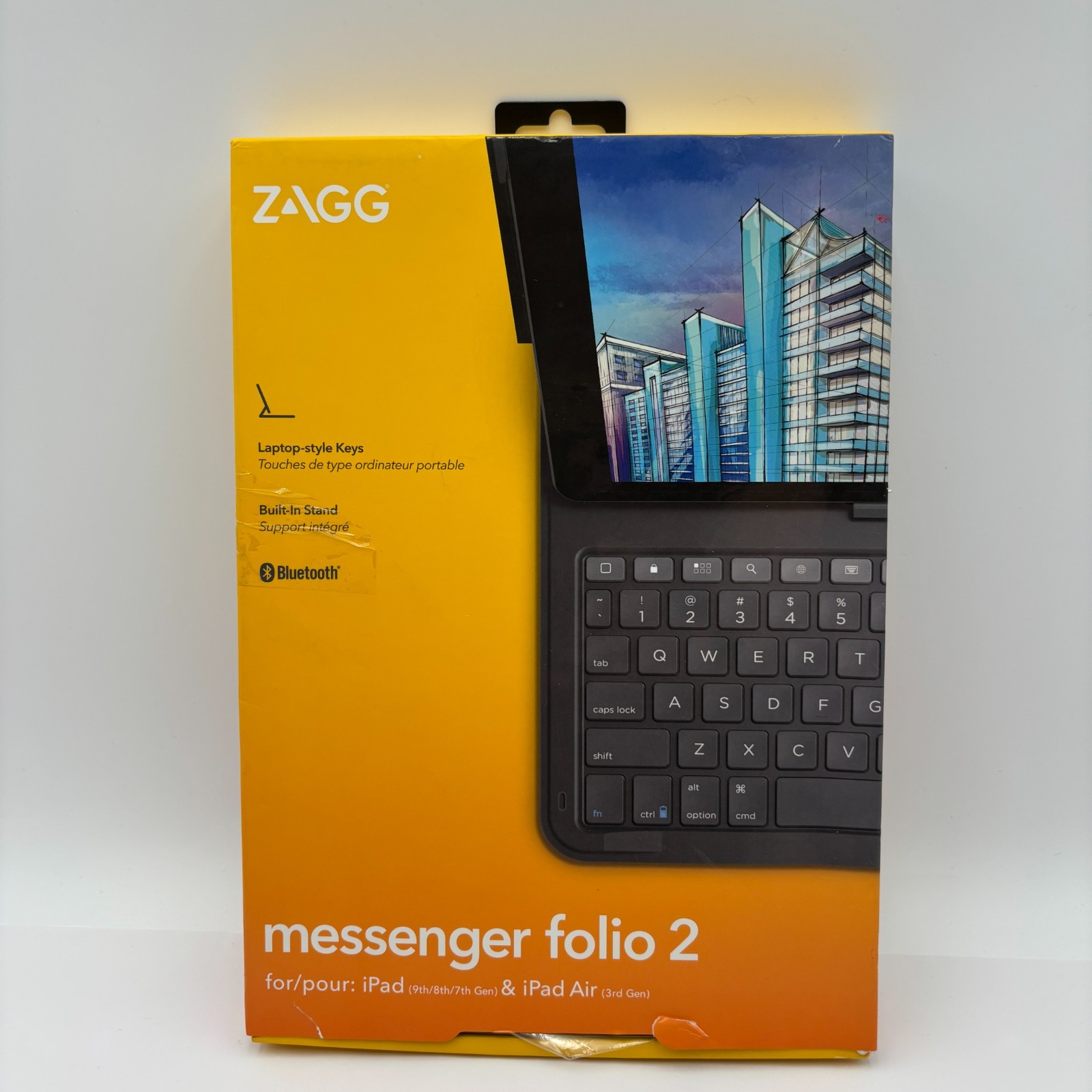 Zagg Messenger Folio 2 for iPad (9th, 8th, 7th Gen) & iPad A