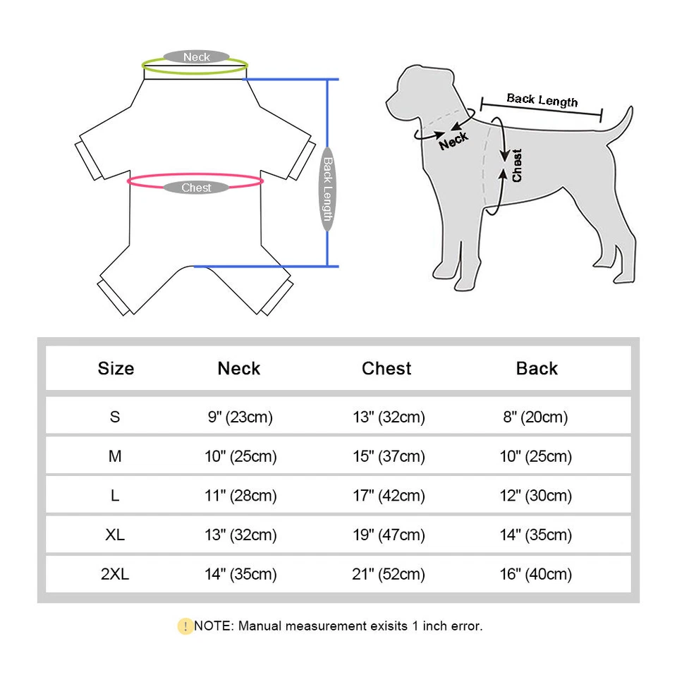 Fleece Dog Pajamas Winter Clothes Warm Pet Puppy Jumpsuit Coat For Small Dogs - Image 2 of 4