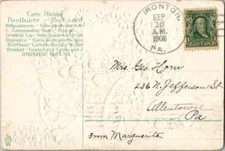 Pennsylvania Ironton 1908 doane 3/1  1862-1915  PC  Some edge wear.