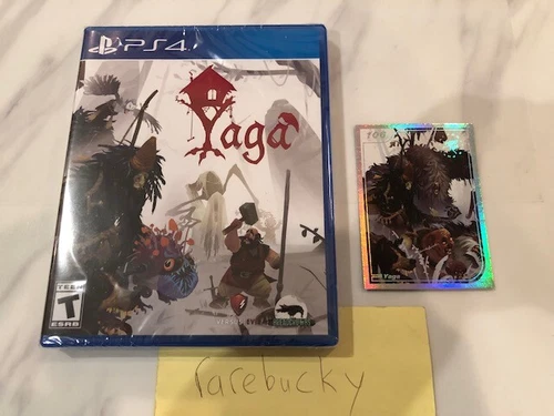 Yaga (Playstation 4 PS4) NEW SEALED W/CARD, MINT, LIMITED RUN GAMES #357!