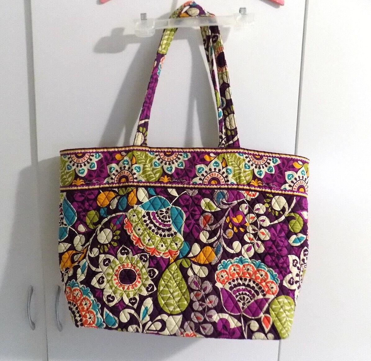 Vera Bradley Plum Crazy Extra Large Tote 23 x 15 x 8