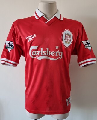 リバプール LIVERPOOL ユニフォーム 90s Reebok Liverpool 1996 - 1998 Home football Reebok shirt #4 Mc Ateer size