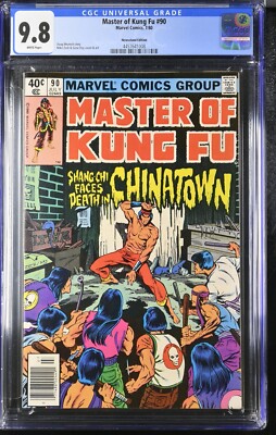 Master of Kung Fu #90 CGC 9.8 NEWSSTAND (1980) Bronze Age Mike Zeck Shang-Chi  