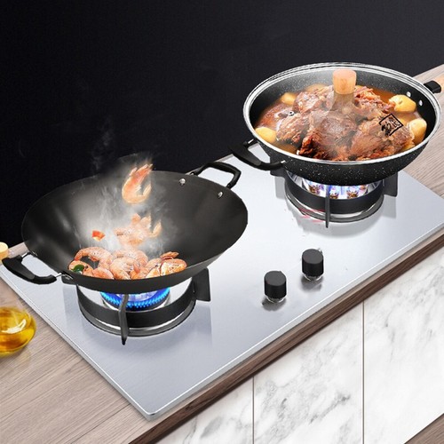 induction hob with gas wok burner